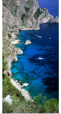 Italy, Campania, Capri, view from Punta Massullo