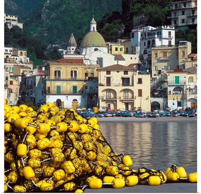 Italy, Campania, Cetara, Amalfi coast, Cetara town, seaside