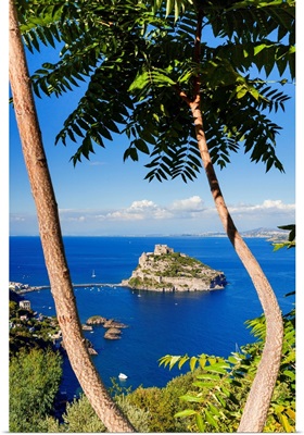 Italy, Campania, Mediterranean Sea, Ischia Island, Ischia Ponte, Aragonese Castle