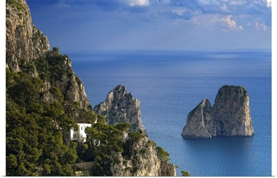 Italy, Capri, Faraglioni, famous rock stacks