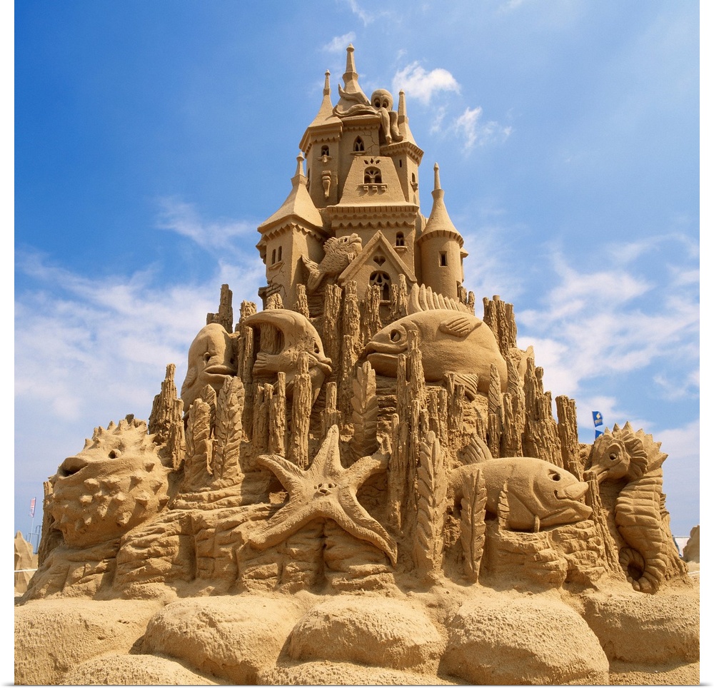 Italy, Emilia-Romagna, Cervia, World Sand Sculptures Championship