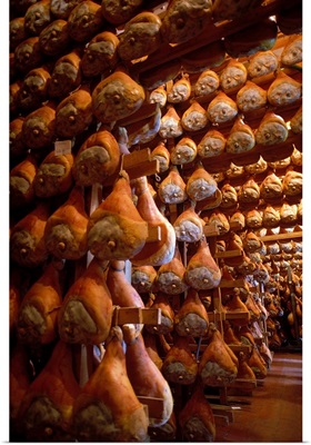 Italy, Emilia-Romagna, Parma district, Parma ham, seasoning