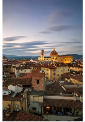 Italy, Florence, Duomo Santa Maria del Fiore, Duomo and Giotto's Bell Tower