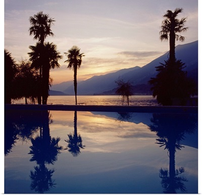 Italy, Lake Como, Bellagio, sunset