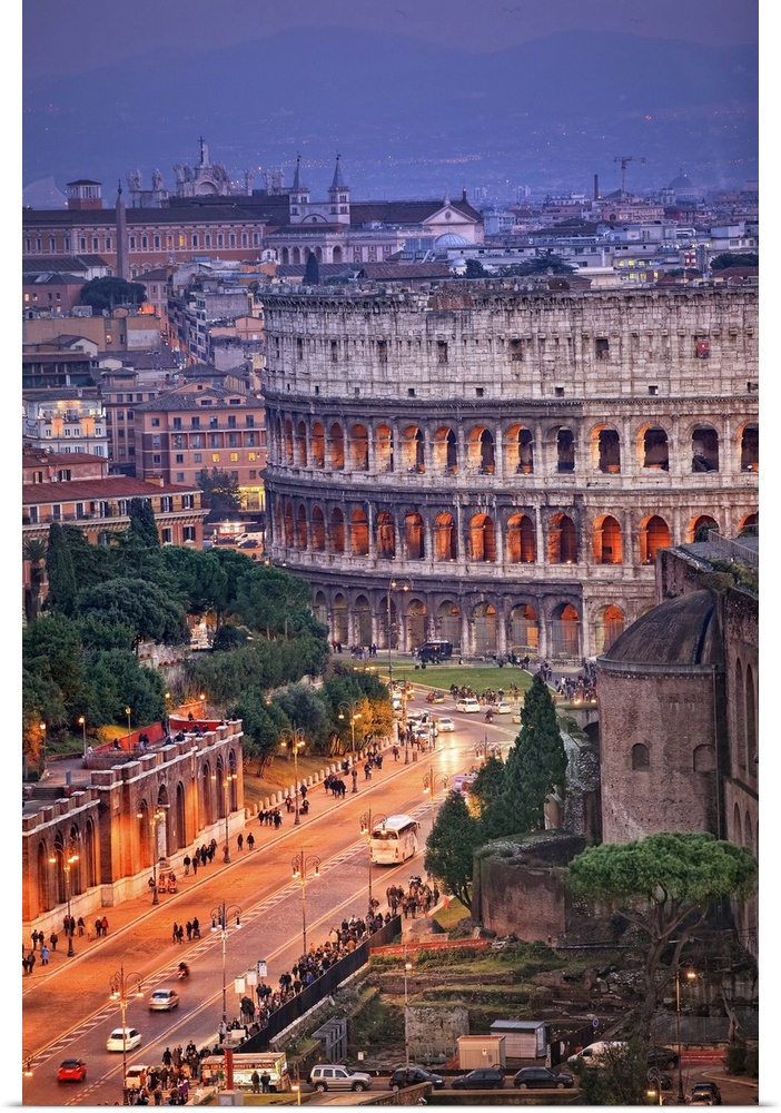 Italy, Latium, Mediterranean area, Rome, Roman Forum, Colosseum