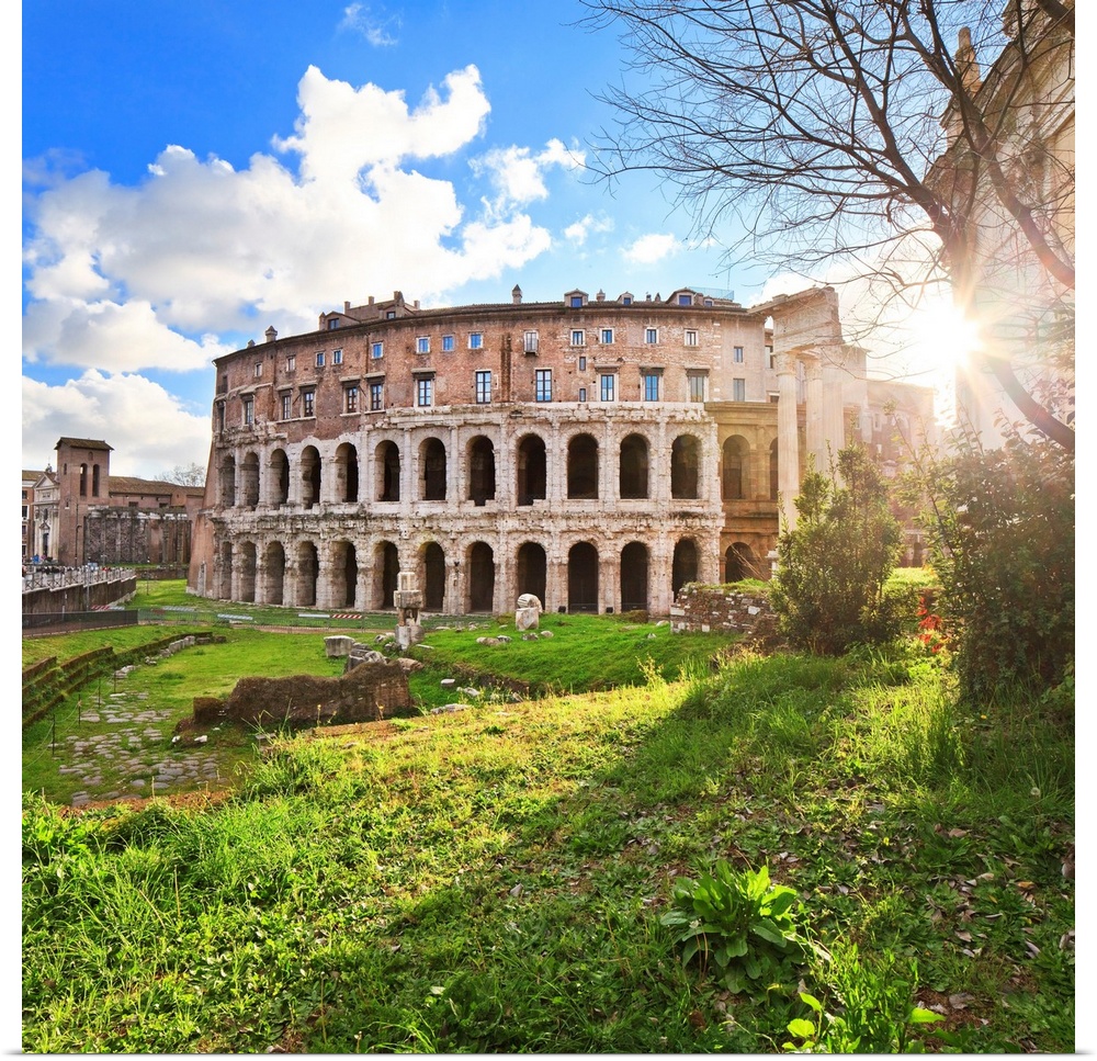 Italy, Latium, Roma district, Rome, Theatre of Marcellus, Teatro Marcello.