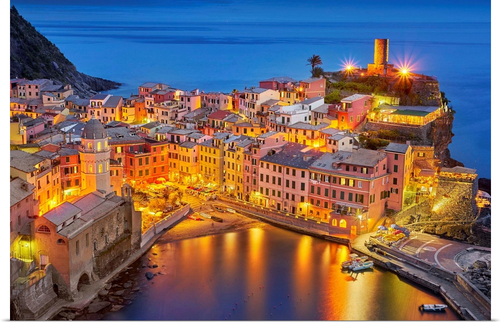Italy, Liguria, La Spezia district, Riviera di Levante, Vernazza.
