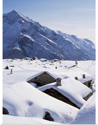 Italy, Piedmont, Monte Rosa Ski, Alagna, Grande Alte refuge