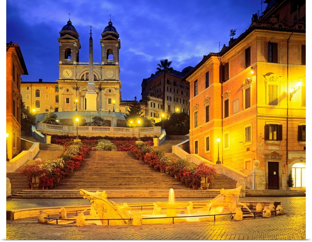 Italy, Rome, Spanish Steps, Trinita dei Monti