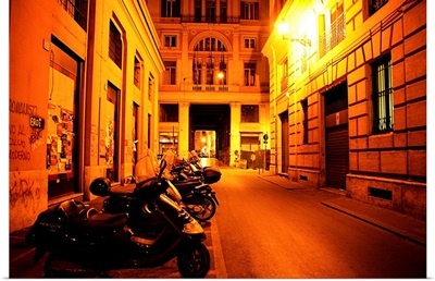 Italy, Rome, street scene, motorcycles