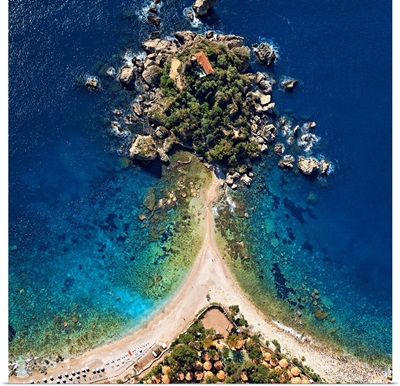 Italy, Sicily, Mediterranean sea, Messina district, Taormina, Isola Bella