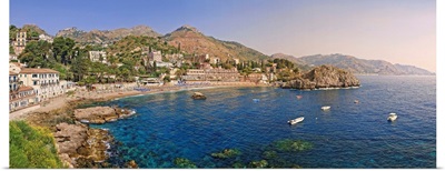 Italy, Sicily, Mediterranean sea, Messina district, Taormina, Mazzaro beach