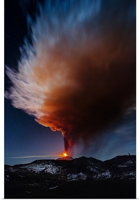 Italy, Sicily, Messina District, Mount Etna, Etna Volcano Eruption