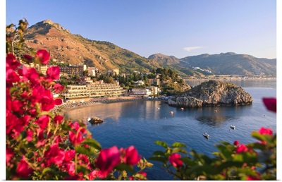 Italy, Sicily, Messina district, Taormina, Mazzaro bay