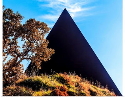 Italy, Sicily, The Pyramid, 38th Parallel In The Fiumara d'Arte Outdoor Sculpture Museum