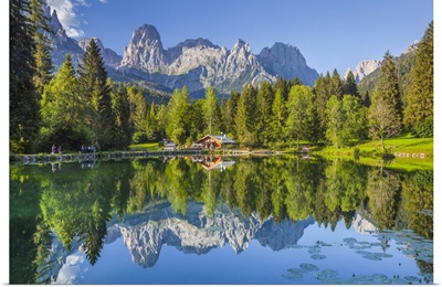 Italy, Trentino-Alto Adige, Fiera Di Primiero, Sudtirol, Dolomites, The Welsperg Lake