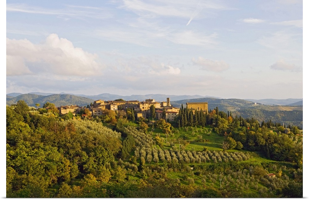 Italy, Tuscany, Chianti, Radda in Chianti, Siena district, View of Volpaia