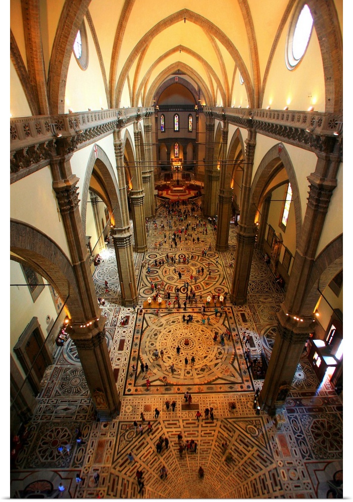 Italy, Italia, Tuscany, Toscana, Florence, Firenze, Basilica di Santa Maria del Fiore (cathedral), nave