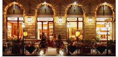 Italy, Tuscany, Florence, Piazza della Signoria, Cafe Rivoire