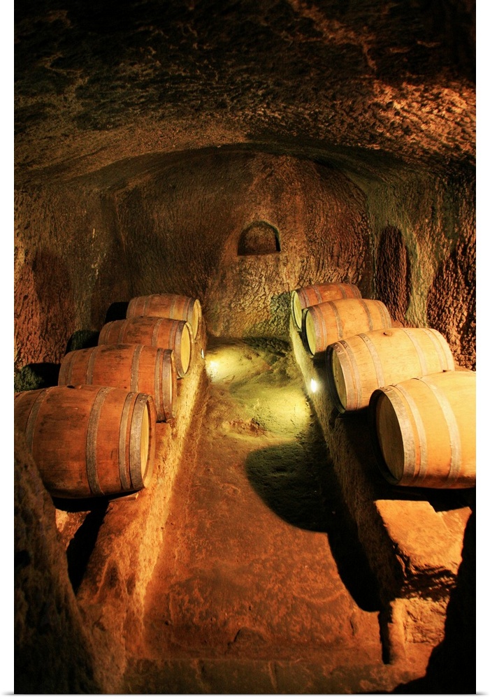Italy, Tuscany, Maremma, Pitigliano, Mediterranean area, Grosseto district, Travel Destination, Wine cellar dug in the tufo