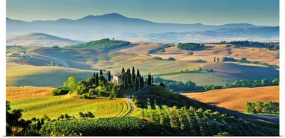 Italy, Tuscany, Mediterranean area, Siena district, Orcia Valley, Typical landscape