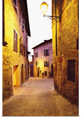Italy, Tuscany, Orcia Valley, Monticchiello, Siena district, An alley
