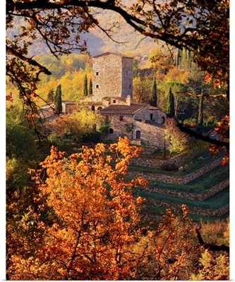 Italy, Tuscany, Siena, Piazza, country house