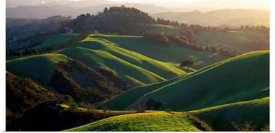 Italy, Tuscany, Typical countyside near Volterra village