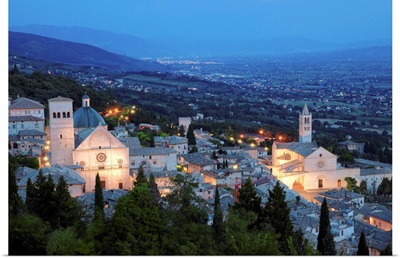 Italy, Umbria, Assisi, Perugia district, San Rufino and Santa Chiara