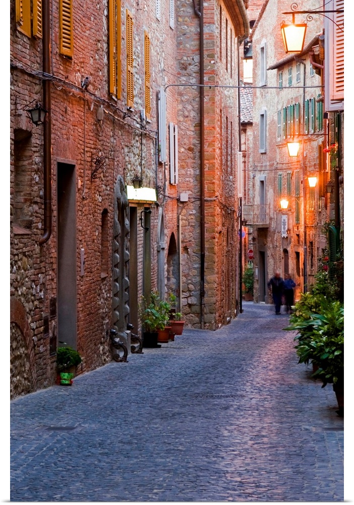 Italy, Umbria, Monteleone d'Orvieto, Terni district, Main street