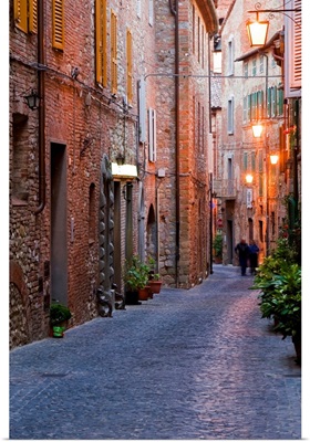 Italy, Umbria, Monteleone d'Orvieto, Terni district, Main street