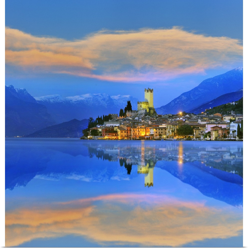 Italy, Veneto, Mediterranean area, Verona district, Garda Lake, Malcesine