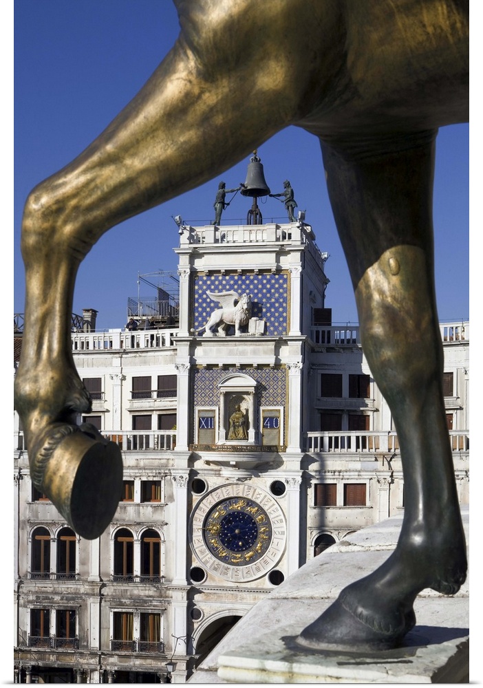 Italy, Veneto, Venetian Lagoon, Adriatic Coast, Venice, Venezia, St Mark Square, Clock Tower