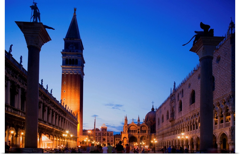 Italy, Veneto, Venetian Lagoon, Adriatic Coast, Venice, Venezia, St Mark Square, Piazzetta