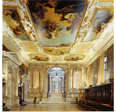 Italy, Veneto, Venice, Scuola Grande dei Carmini, Sala Capitolare