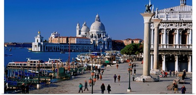 Italy, Veneto, Venice, St Mark Square, Piazzetta and Santa Maria della Salute