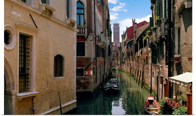 Italy, Veneto, Venice, Typical canal
