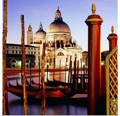 Italy, Venice, Canal, Santa Maria della Salute church