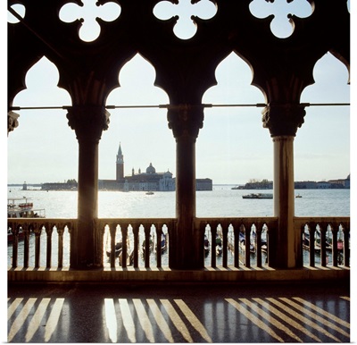 Italy, Venice, View from Palazzo Ducale towards Isola di San Giorgio