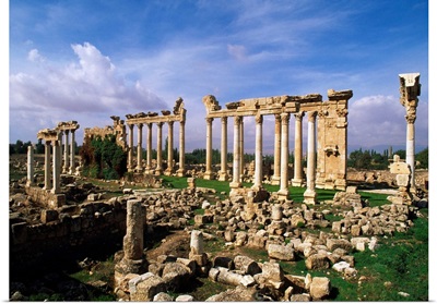 Lebanon, Beqaa, Ba'labakk, Ruins of Odeon