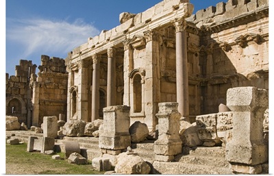 Lebanon, Beqaa, Middle East, Baalbek, View of the Great courtyard