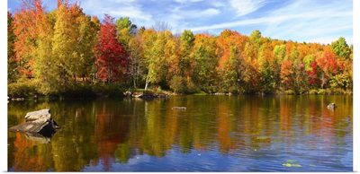 Maine, Lake George, New England, Skowhegan/Canaan towns, Autumn at Lake George