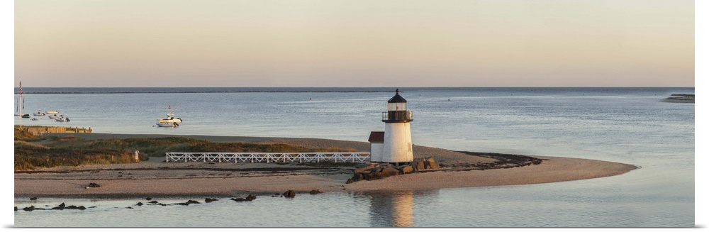 USA, Massachusetts, New England, Nantucket, Brant Point Lighthouse.