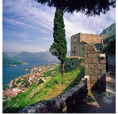Montenegro, Kotor Bay, Kotor, View from the castle