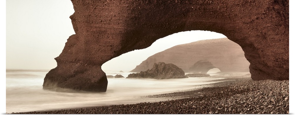 Morocco, South Morocco, Atlantic ocean, Sidi Ifni, Natural Arches of Legzira near Sidi Ifni.