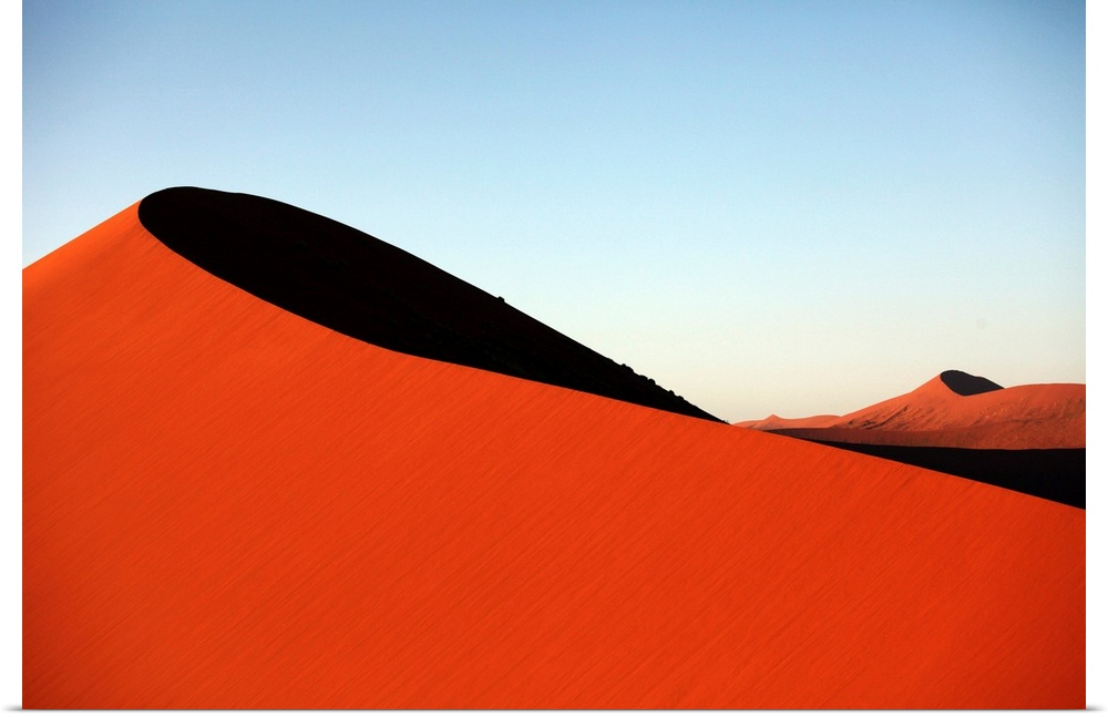 Namibia, Hardap, Namib-Naukluft National Park, Sossusvlei, Sand dune at sunset.