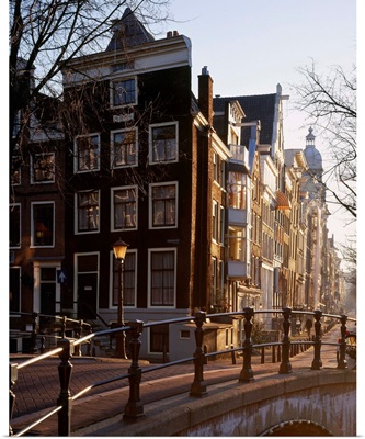 Netherlands, Amsterdam, Benelux, Houses along Keizersgracht canal
