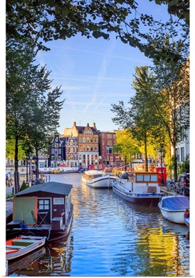 Netherlands, Benelux, Amsterdam, Groenburgwal Canal