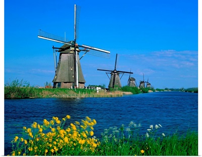 Netherlands, Kinderdijk, Windmills