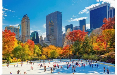 New York City, Manhattan, Central Park, Wollman Rink, Ice rink